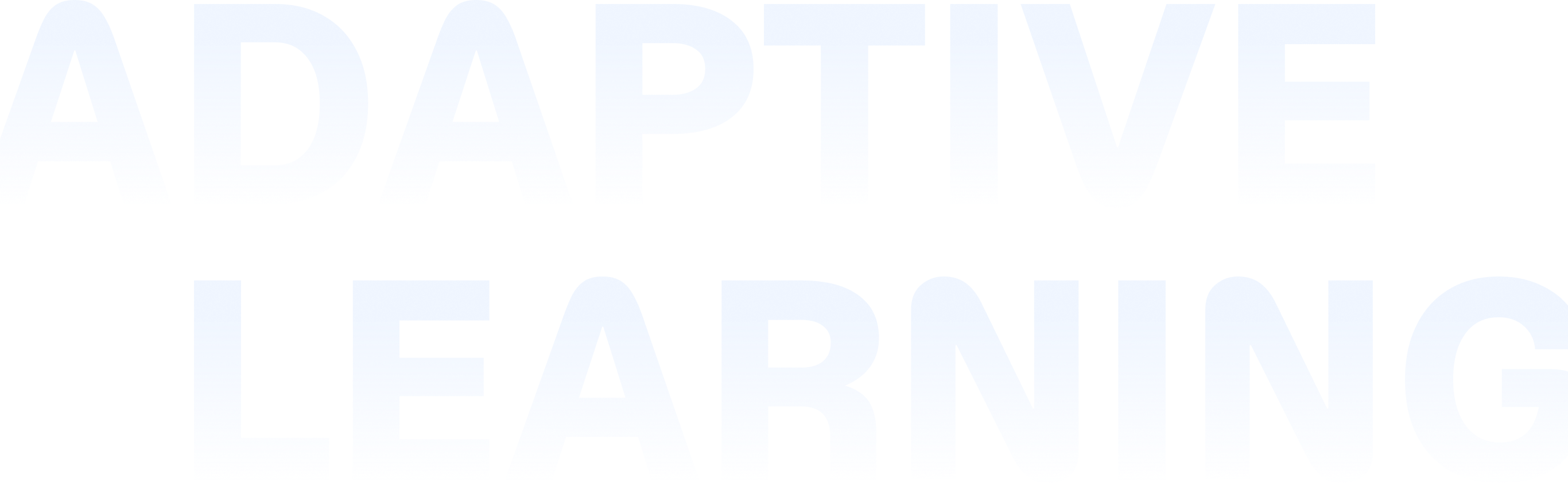 Adaptive learning platform